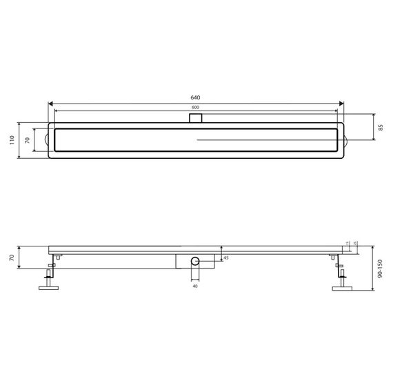 Трап Qtap SUS304 Scorpio FA600 с сухим затвором QTSCOFA600 | Зображення 1