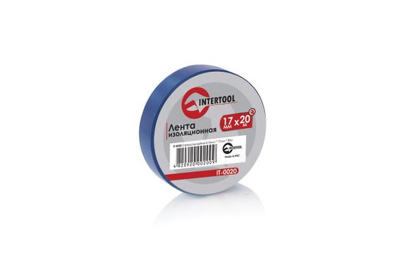Лента изоляционная Intertool - 20 м синяя (IT-0020) | Зображення 1