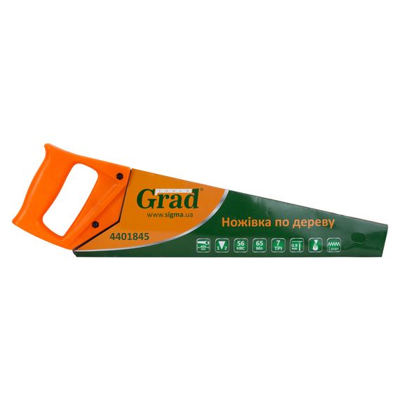 Ножівка по дереву Grad 400 мм 7TPI (4401845) | Зображення 1