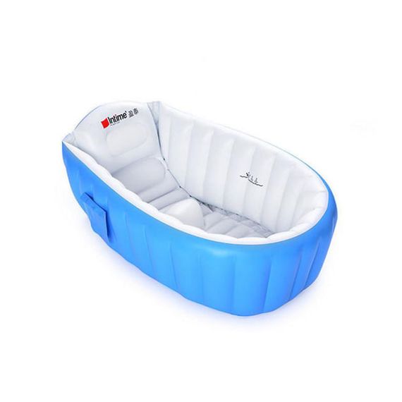 Надувная детская ванночка Intime Baby Bath Tub • Портативная складная надувная ванна для новорождённых и детей до 4 лет | Зображення 3