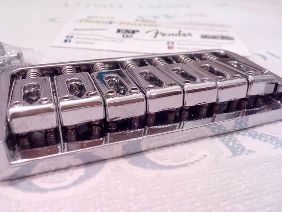 Гитарный Бридж фиксированный струнодержатель hard tail hardtail 7 струн для гитары электрогитары семиструн | Зображення 2