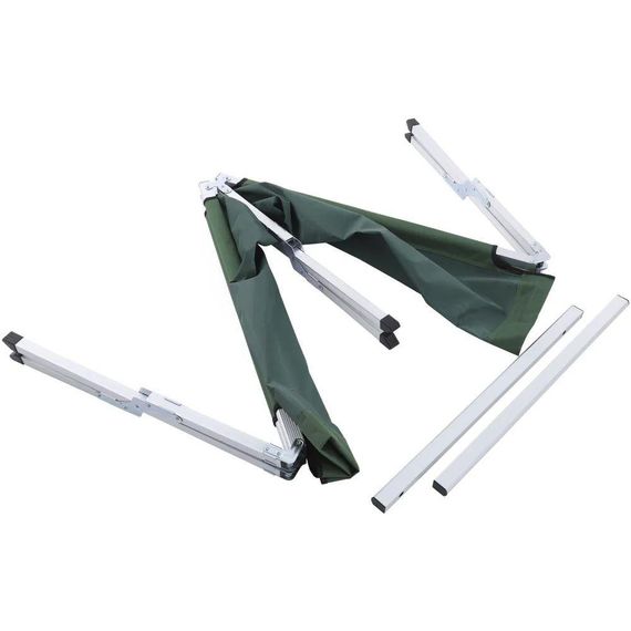 Ліжко розкладне для кемпінгу 189х70х45см, Зелений / Туристичне ліжко-розкладачка з чохлом | Зображення 8
