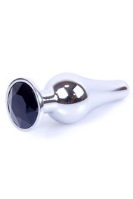 Анальная пробка Boys of Toys Jewellery Silver Long Plug Черный 3 см