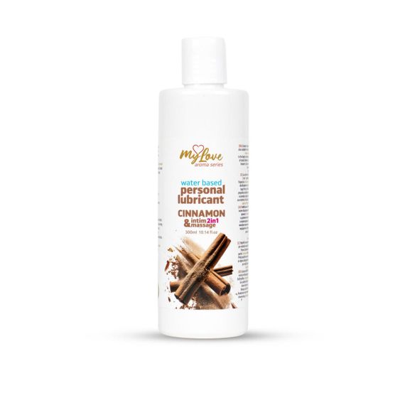 2в1 лубрикант и массажный гель - MyLove Aroma Series Intim&Massage Cinnamon, 300 мл Sex Aura
