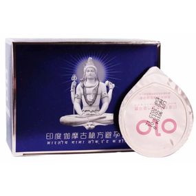 Презервативи Olo Blue Budda, ультратонкі, з гіалуроновою пролонгуючою змазкою, 10 шт