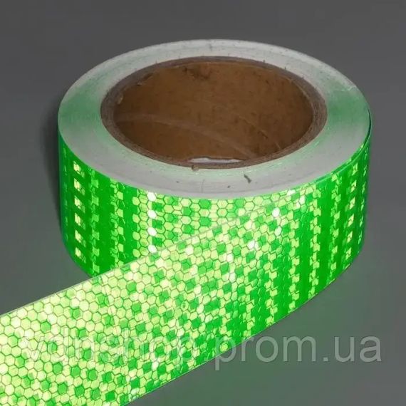 Світловідбивна стрічка  зі світловідбивачами для дітей, велосепедистів, дорожніх працівників та поліцейських 50  мм 6  метрів | Зображення 2