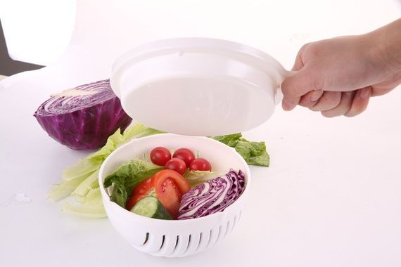 Салатница - овощерезка Salad Cutter Bowl для быстрой шинковки овощей и салатов | Зображення 4
