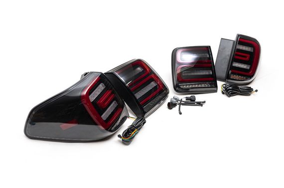 Задні LED ліхтарі 2010-2021 (Black-Sequential) для Nissan Patrol Y62 2010↗ рр. | Зображення 6