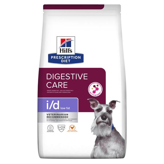 Корм Hil's Prescription Diet Canine I/D Low Fat сухий зі зниженим вмістом жирів для собак при захворюваннях ШКТ 12 кг