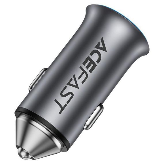 АЗП Acefast B16 PD65W+QC3.0 total 95W (1USB-A/1C) Gray | Зображення 4