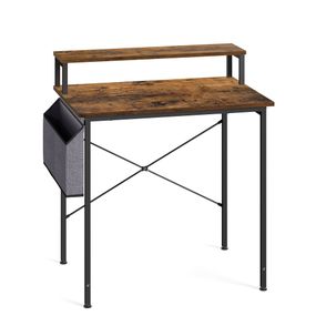 Комп'ютерний стіл Leobert NanoDesk з поличкою для монітора, коричневий