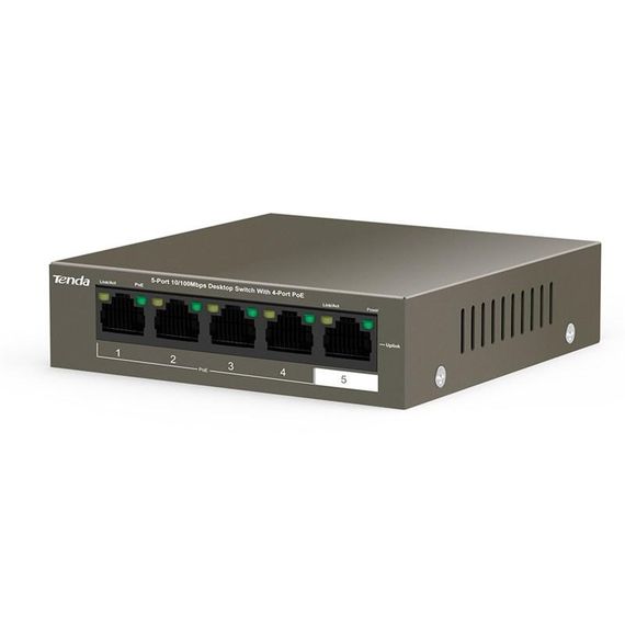 Коммутатор TENDA TEF1105P-4-63W 4xFE PoE, 1xFE Uplink (TEF1105P-4-63W) | Зображення 2