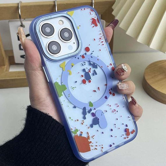 Чехол TPU+PC Flush with MagSafe для Apple iPhone 15 Pro (6.1") Lazure | Зображення 1