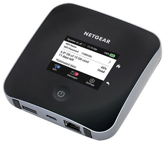 NETGEAR Мобільний маршрутизатор MR2100 Nighthawk M2, 4G LTE, 2Gbps, 1xGE LAN/WAN, WiFi5, 1xUSB-C, 1xUSB 2.0, 2xTS-9 (MR2100-100EUS)