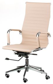 Кресло Solano artlеath бежевое рHB Ribbed Office Chair EA 119