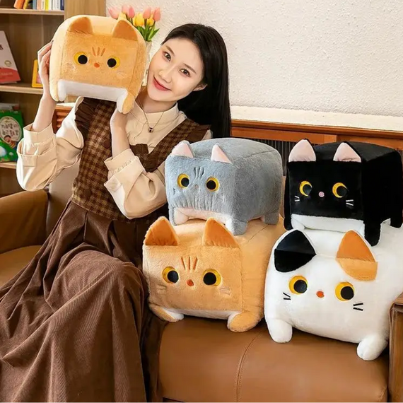 Плюшевий квадратний кіт Котокуб 20 см, дитячий знижка | Зображення 3