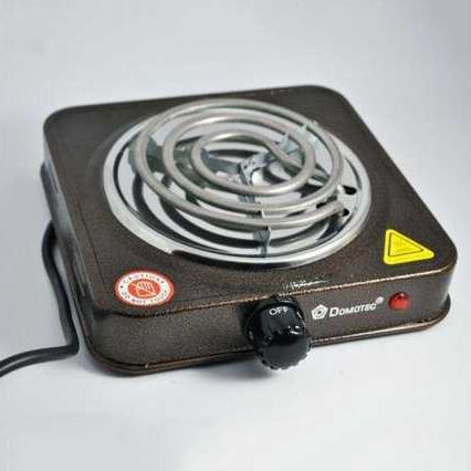 Электроплита спиральная плита настольная Domotec MS-5801 1000W | Зображення 9