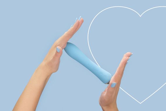 Вібратор з підігрівом FairyGasm WowGenie blue, підігрів до 42 °C | Зображення 6