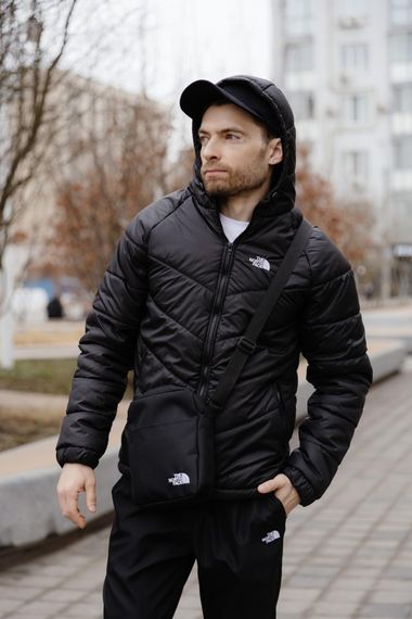 Комплект чоловічий: куртка Active TNF чорна + штани TNF чорні. Барсетка TNF у подарунок! (1654707152) | Зображення 3
