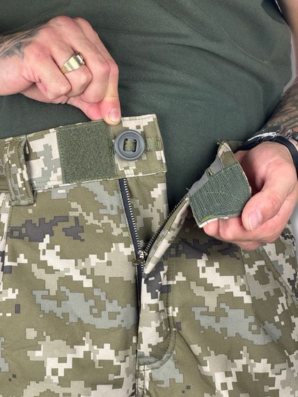 Зимові тактичні штани ЗСУ на флісі Softshell від RAPTOR TAC Піксель 56/5 | Зображення 4