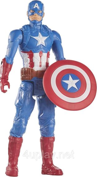 Ігрова фігурка Капітан Америка 30 см Оригінал Marvel Titan Hero Captain America 12” Action Figure | Зображення 2