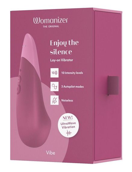Мінівібратор Womanizer Vibe Dusky Pink, 3 авторежими + 10 рівнів інтенсивності Sex Aura | Зображення 8