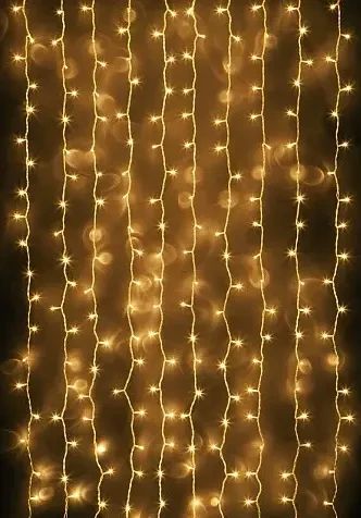 Гірлянда водоспад 320 LED 5mm 3м/2м теплий колір на прозорому дроті | Зображення 2