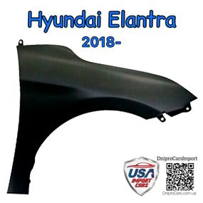 Hyundai Elantra з 2018 крило переднє праве, 66320F2500