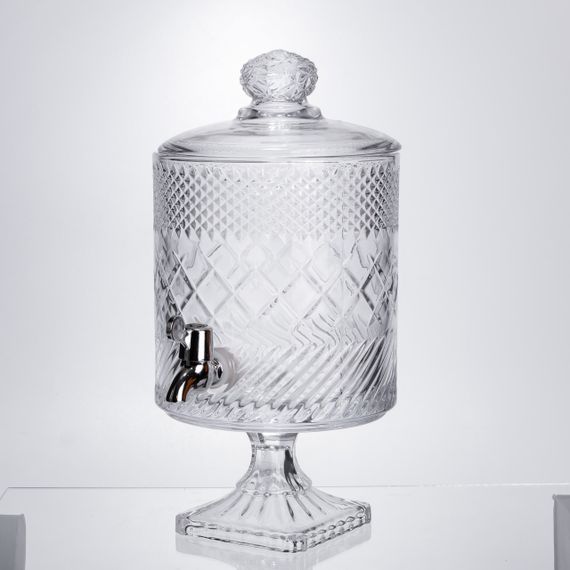 Лимонадниця з краном на підставці скляна 4,5 л HP-19-4 | Зображення 5