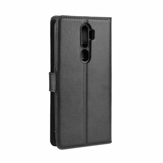 Чохол книжка з кишенями для карт на Oppo A5 (2020) колір Чорний | Зображення 4