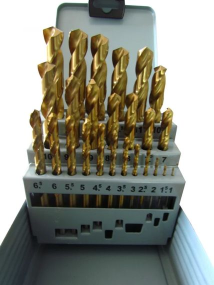 Набір свердел по металу VULKAN 25 шт HSS TiN 16130