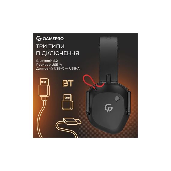 Навушники GamePro Genesis Mercury Pro 3-Mode Black (HSW120B) | Зображення 5