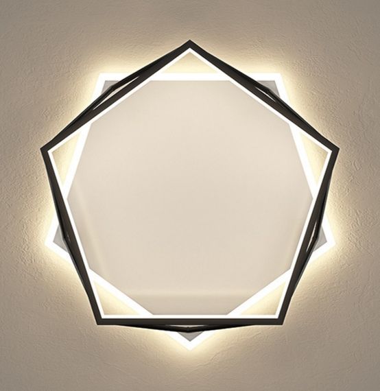 Люстра світлодіодна стельова LED світильник для квартири на стелю лед 27543 Білий 9х49х49 см. | Зображення 1