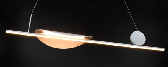 Люстра світлодіодна підвісна LED світильник для квартири на стелю лед 26766 Білий 20-180х26х100 см. | Зображення 6