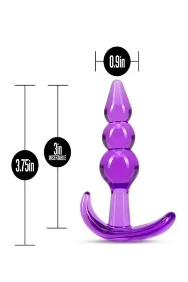 Анальный плаг B YOURS TRIPLE BEAD ANAL PLUG PURPLE sexstyle | Зображення 5