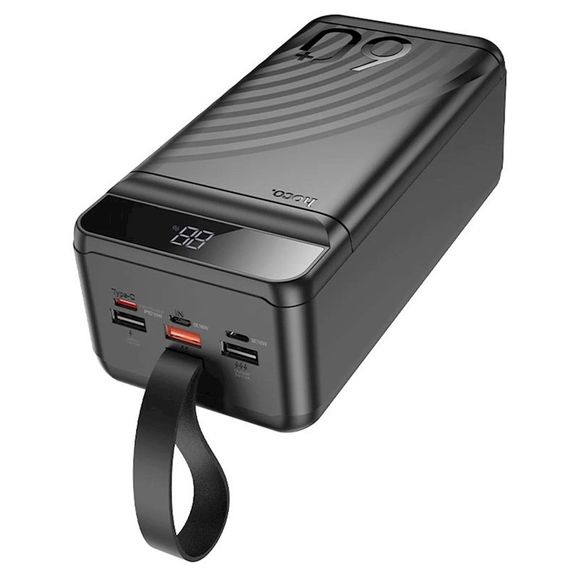 Портативное ЗУ Power Bank Hoco J123C Element 22.5W+PD20W 60000 mAh Black | Зображення 2