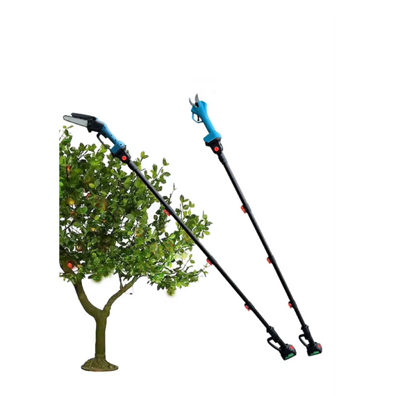 Акумуляторний набір 3в1 Секатор-ножиці садові Пила Висоторіз-штанга 2 м, неповоротний | Зображення 3