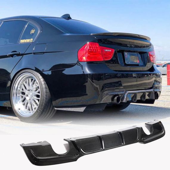 Дифузор заднього бампера (для E90 M-Sport, Карбон) для BMW 3 серія E-90/91/92/93 2005-2011 рр | Зображення 1