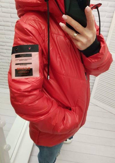 Утеплена куртка, арт.417, червоний | Зображення 8