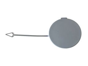 Audi A4 B7 (04-07) заглушка буксировочного крюка (крышка фаркопа) в передний бампер серая, Ауди А4 Б7