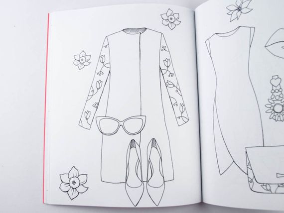 Розмальовка. Girls Fashion Flowers Z101031У Жорж 18*23см (9786177579198) | Зображення 3