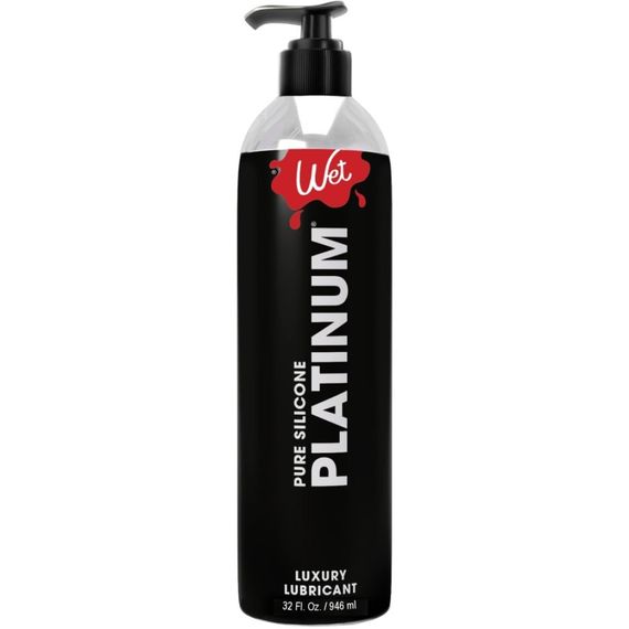 Лубрикант универсальный Wet Platinum Premium на силиконовой основе, 946 мл Sex Aura