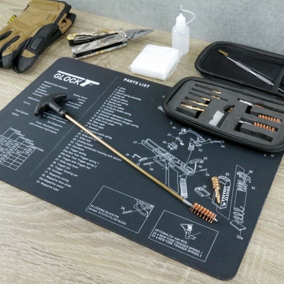 Килимок UAD для чищення зброї 43х28 см Glock | Зображення 3