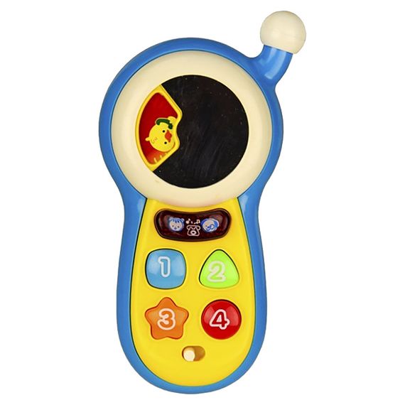 Музичний розвиваючий телефон 0610T, зі світловими ефектами | Зображення 1