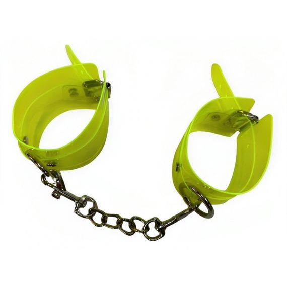 Наручники з ланцюжком, напівпрозорі, DS Fetish Handcuffs | Зображення 1