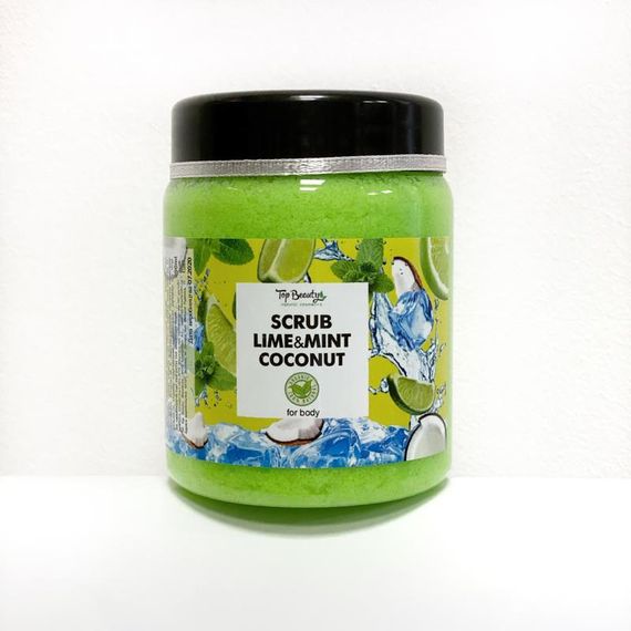 Скраб для тіла Top Beauty банка 250 мл Lime-Mint-Coconut