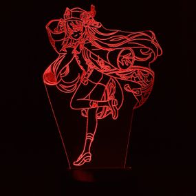 Акриловый светильник-ночник Ху Тао (Hu Tao) красный tty-n000580