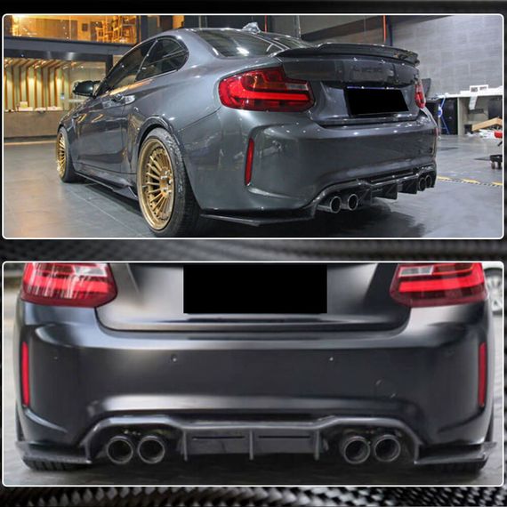 Задний Диффузор V3 (для F87 M2/M2C, Карбон) для BMW 2 серия F22/23 2014-2021 гг | Зображення 2