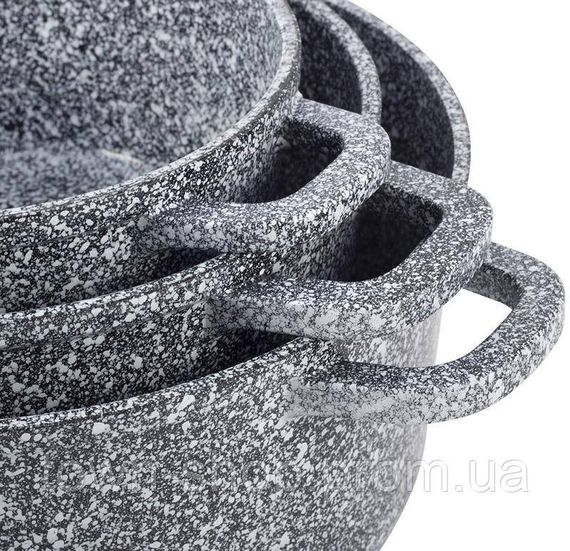 Набор кухонной посуды Ofenbach Snow Marble 8 предметов с двумя прихватками NB-100506 | Зображення 4