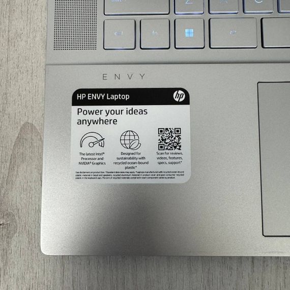 Ігровий ультрабук HP Envy 16-h1001nr / 16" (2560x1600) IPS Touch / Intel Core i9-13900H (14 (20) ядер по 2.6 - 5.4 GHz) / 16 GB DDR5 / 512 GB SSD NVMe / nVidia GeForce RTX 4060, 8 GB GDDR6, 128-bit / WebCam б/в | Зображення 4